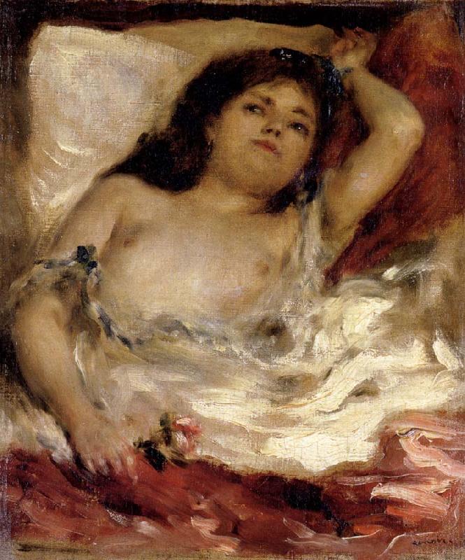 Pierre Renoir Reclining Semi-nude oil painting image